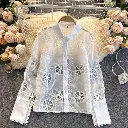 Elina white  eyelet shirt