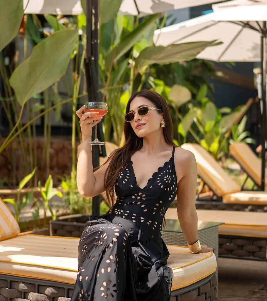 Aara Cutwork Swimsuit & Skirt Set