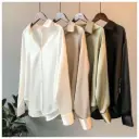 Luxe Satin Oversize Button-Down Shirt
