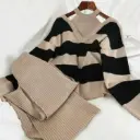 Mario Striped Woolen Coord Set